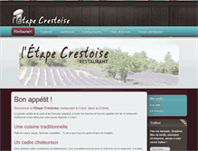 Tablet Screenshot of etapecrestoise.com